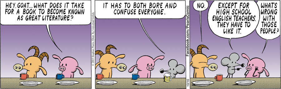 это страшные люди! их не смущает даже когда половина книги на французском, которого они не знают