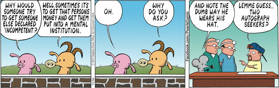 — Мам, наш папа в психушке.
— О Боже! Мама была права!..