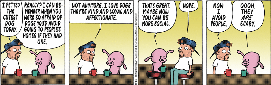 а, собаки? да, пёсики мне нравятся. но дома на колёсах мне нравятся больше.