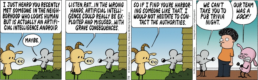 здесь мы видим уникальный гибрид – козёл, который крыса больше, чем собственно крыса