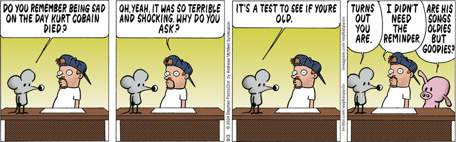 Джим Моррисон умер в 1971 году. 23 года спустя, в том самом 1994 году, в котором умер Кобейн, мне казалось, что 1971 – практически средневековье. но со смерти Курта прошло уже 30 лет, а мне всё ещё кажется, что это было совсем недавно. время относительно, прав был старик Эйнштейн!