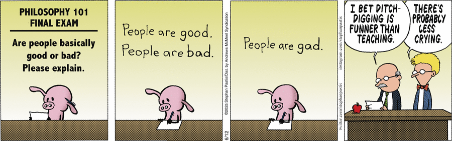 — «Нет!» — моя новая философия! На все, что мне говорят, я отвечаю: «Нет!»
— Это твоя новая философия?
— Да! То есть «нет!» Ты испортил мою новую философию...