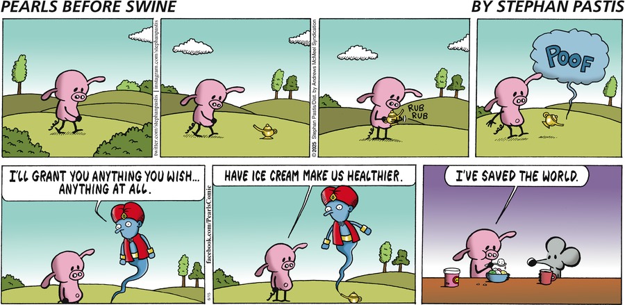 ...стаканчик пломбира как час кардио. эскимо чтобы чистил сосуды. крем-брюле нормализует выработку коллагена. джинн, ты записываешь?