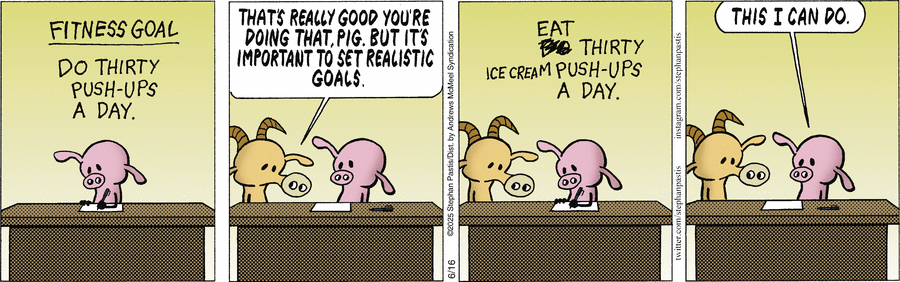 благодаря джинну из прошлого выпуска здоровье у Свина будет железное!