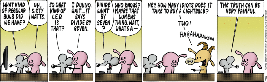 кажется, Козёл забыл, сколько нужно бейсбольных бит, чтобы выключить свет одному болтливому козлу