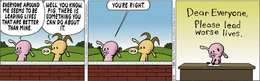 — Проси что хочешь, но у соседа будет в два раза больше.
— Давление 120/80.