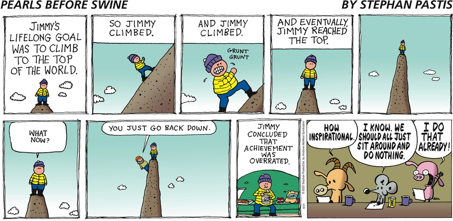 просто сидеть на вершине и раздавать мудрые советы паломникам.